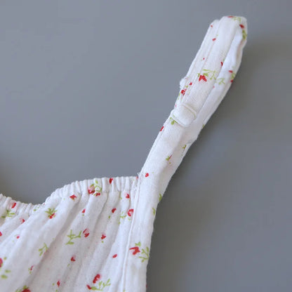 Fdfklak Gauze Cotton Sexy Lingerie Pajamas Set 2 Piece Summer Pyjamas Sleeveless SleepTops And Shorts Sleepwear Suit