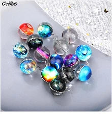 New In Earrings Dried Flower Crystal Dangle Hoop Earrings For Women Stainless Steel Diycharm Long Earring Cute Jewelry Wholesale