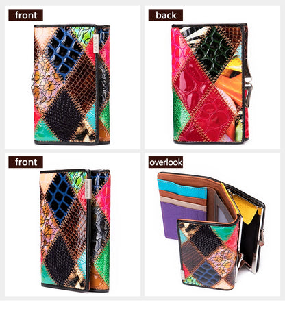 WESTAL Women's Wallet Female Wallet Genuine Leather Purse For Women Crocodile Pattern Design Luxury Brand Lady Clutch Female