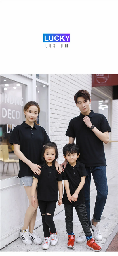 Women's 100% Combed Cotton Pure Cotton Short-sleeved Polo Shirt Custom Printed Embroidery Lgoo Solid Color Breathable Polo Shirt