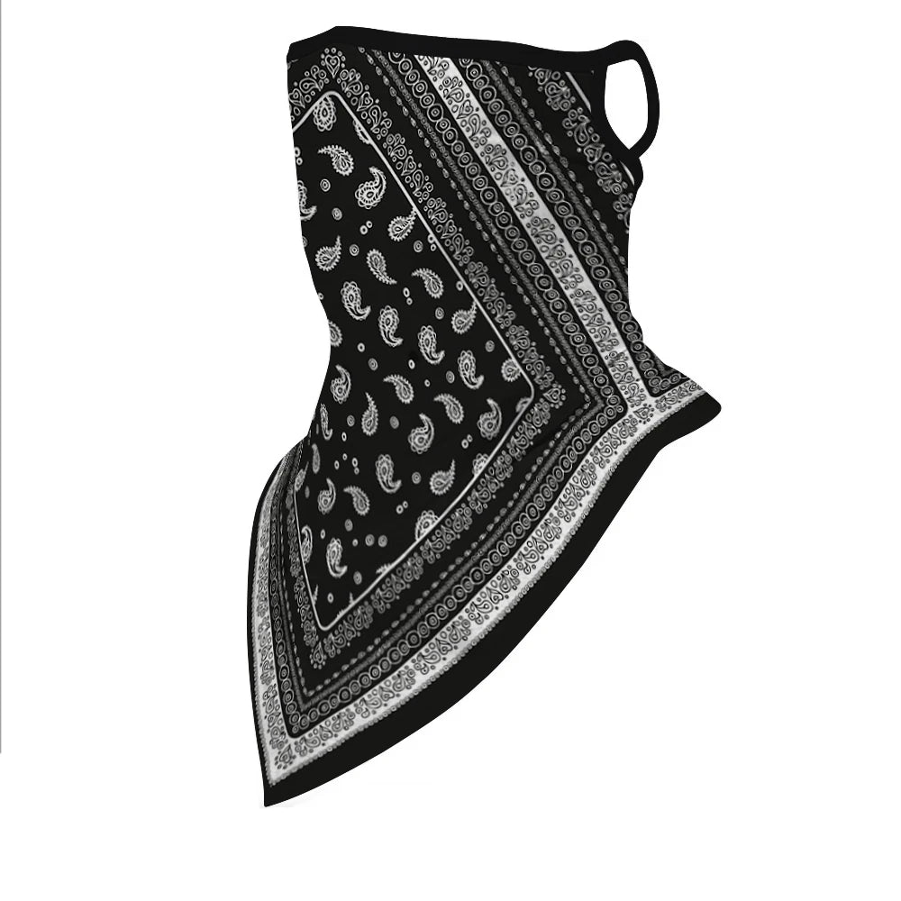 1PC Floral Print Multi-Function Scarf Neck Cover Face Mask Cycling Balaclava Bandana Scarf Cap Headwear Outdoor Sport Accessory 8