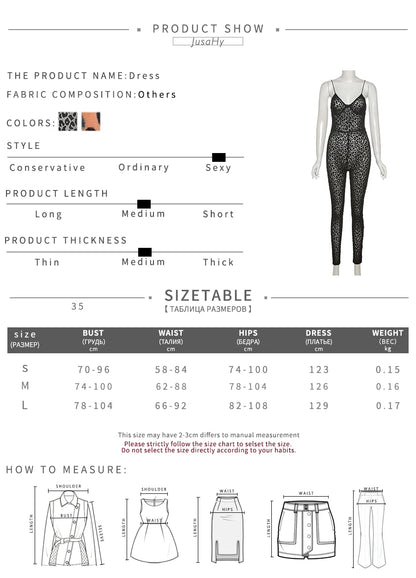 JuSaHy Leopard Print Flocking Jumpsuit for Women Fashion Sleeveless Backless Body-Shaping Casual High Streetwear Female Outfits