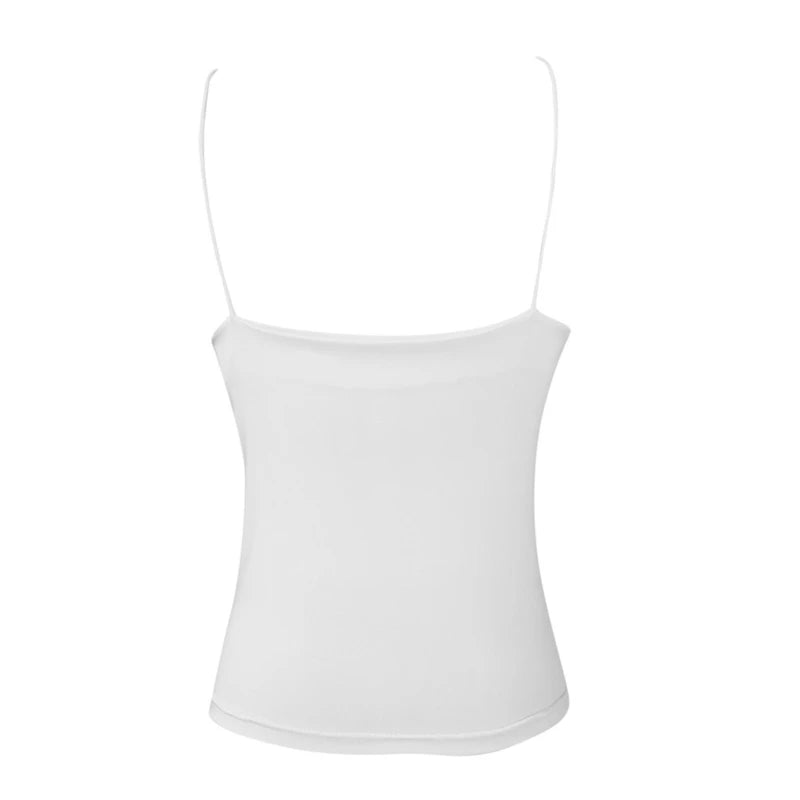 Satin Women Thin Wild Solid Camis Vest Women Tank Tops Female 2022 Summer Sexy Strap Basic Tops Slim Sleeveless Camisole