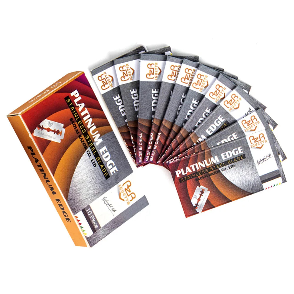 Razor Blades For Double Edge Razor,Stainless Steel Blades Used for Folding Knife with Shaving & Hair Removal 10/20pcs