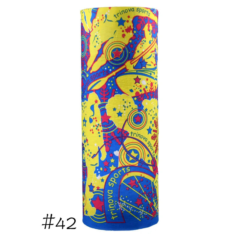 Men Women Windproof Headband Tube Bandana Headscarf Outdoor Cycling Mask Elastic Seamless Scarves Head Face Neck Sunshade Collar 42 One Size >8Y