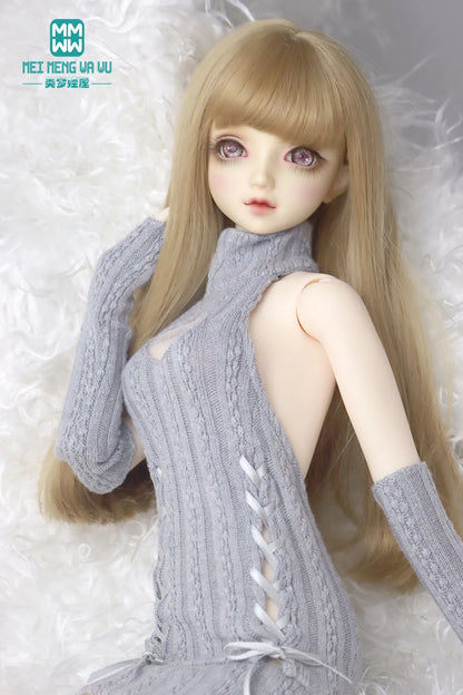 1/4 1/3 BJD clothes DD SD DDL MSD doll fashion hanging neck hanging neck sweater dress Arm sleeve