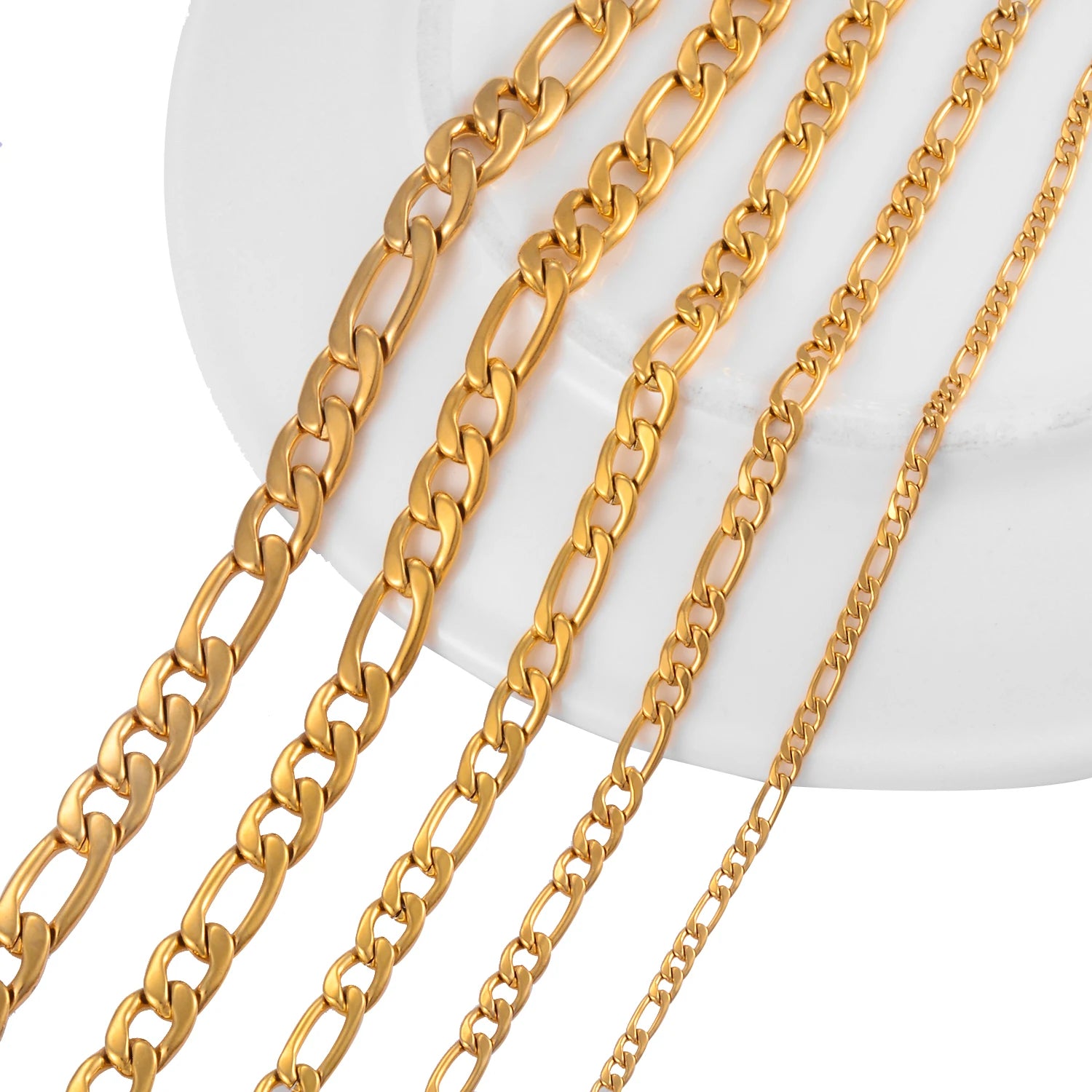 Gold Color Figaro Chain Popular Men And Women Hip Hop Necklace High Quality Fashion Accessories