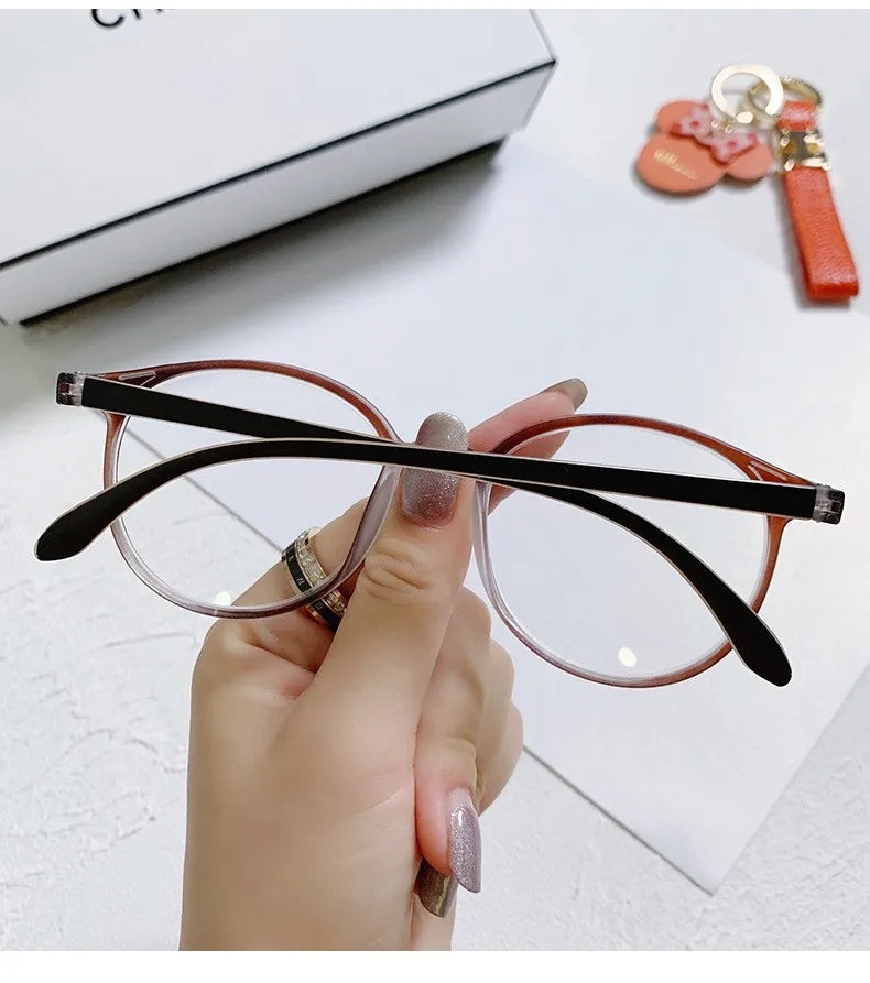 New arrival Computer Glasses Frame Women Men Anti Blue Light Round Eyewear Blocking Glasses Optical Spectacle Eyeglass Badiee Stylez
