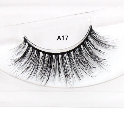 LEHUAMAO False Eyelashes Mink Lashes Natural Thick False Eyelashes Extension Wispy Soft Lashes Makeup Tools D22
