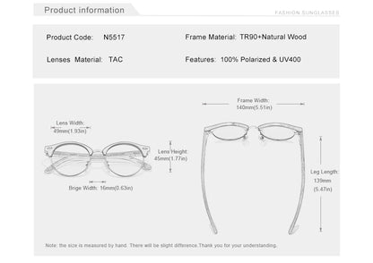 KINGSEVEN Handmade High Quality Black Walnut Wood Sunglasses Men Women Polarized Mirror Sun Glasses Male UV400 Shades Oculos