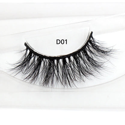 LEHUAMAO False Eyelashes Mink Lashes Natural Thick False Eyelashes Extension Wispy Soft Lashes Makeup Tools D22