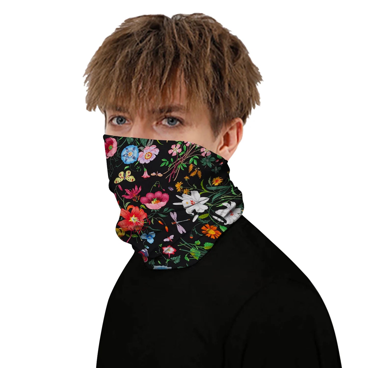 Women and men Fashionable digital print outdoor cycling neck gaiter and mask multi-functional magic headband and magic scarf