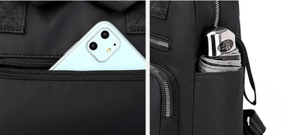 Women Backpack Travel Casual Waterproof Oxford Shoulder Bags Female Large Capacity Handbag Rucksack Black Purse School Pack