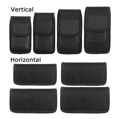 New Fashion Oxford Cloth Mobile Phone Pocket Nylon Fabric Wear Belt Waist Packs Protective Case With Clip Bag Accessories