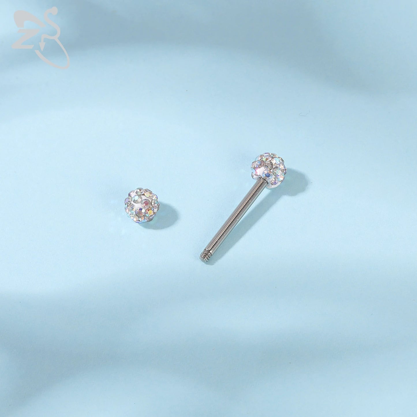 ZS 2 Pcs/lot Heart Crystal Nipple Piercings Men Women Tassel Drop Stainless Steel Nipple Ring Barbell Body Piercing Jewelry 14G Badiee Stylez