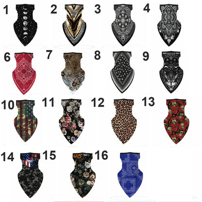 1PC Floral Print Multi-Function Scarf Neck Cover Face Mask Cycling Balaclava Bandana Scarf Cap Headwear Outdoor Sport Accessory