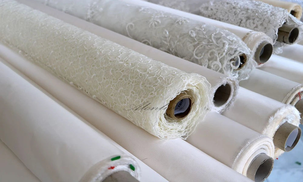 Alonlivn Luxurious Embroidery 2 In 1 Mermaid  Bridal Gown Beading Appliques Lace Off Shoulder Sleeves Sweetheart Wedding Dress Badiee Stylez