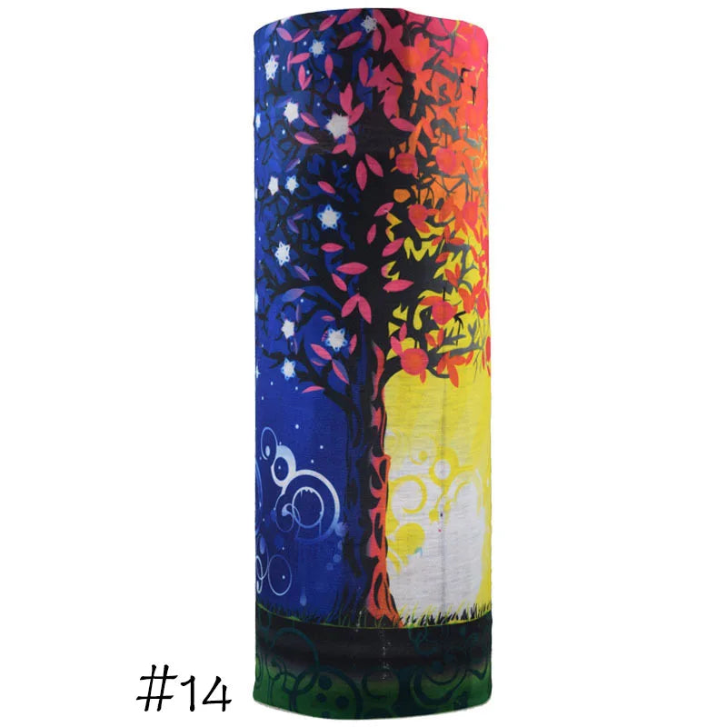 Men Women Windproof Headband Tube Bandana Headscarf Outdoor Cycling Mask Elastic Seamless Scarves Head Face Neck Sunshade Collar 14 One Size >8Y