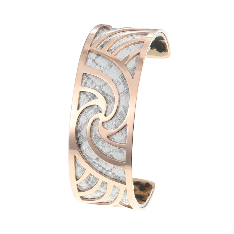 Cremo Love Cuff Bracelets Stainless Steel 25mm Bangles Manchette Femme Interchangeable Reversible Leather Band Pulseiras Badiee Stylez