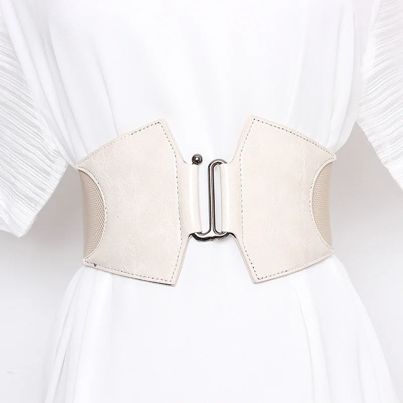 Plus Size Elastic Corset Belt Female Waist Wide Belts For Women Designer High Quality Stretch Cummerbunds Dress Waistband Badiee Stylez