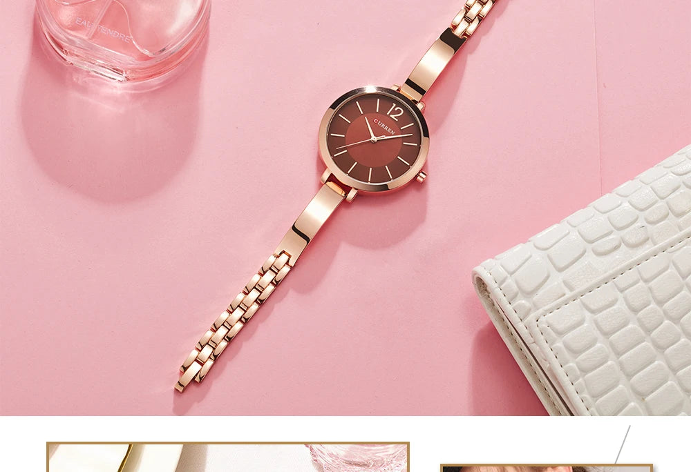 CURREN Watch For Women 9012 Top Brand Luxury Quartz Clock Casual Fashion Ladies Wristwatch Lady Clock Relogio Feminino