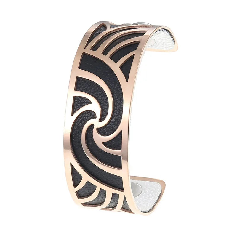 Cremo Love Cuff Bracelets Stainless Steel 25mm Bangles Manchette Femme Interchangeable Reversible Leather Band Pulseiras Badiee Stylez