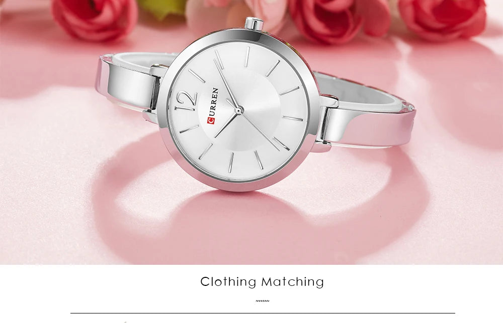 CURREN Watch For Women 9012 Top Brand Luxury Quartz Clock Casual Fashion Ladies Wristwatch Lady Clock Relogio Feminino