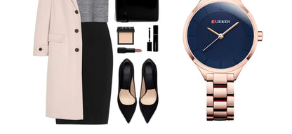 Curren 9015 Women Watches Luxury Gold Black Full Steel Dress Jewelry Quartz Watch Ladies Fashion Elegant Clock Relogio Feminino