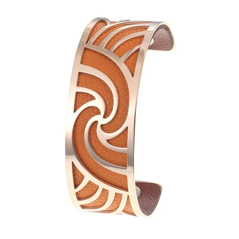 Cremo Love Cuff Bracelets Stainless Steel 25mm Bangles Manchette Femme Interchangeable Reversible Leather Band Pulseiras Badiee Stylez