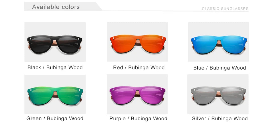 KINGSEVEN Women's Glasses Natural Bubinga Wooden Sunglasses Men Polarized Fashion Sun Glasses Original Wood Oculos de sol