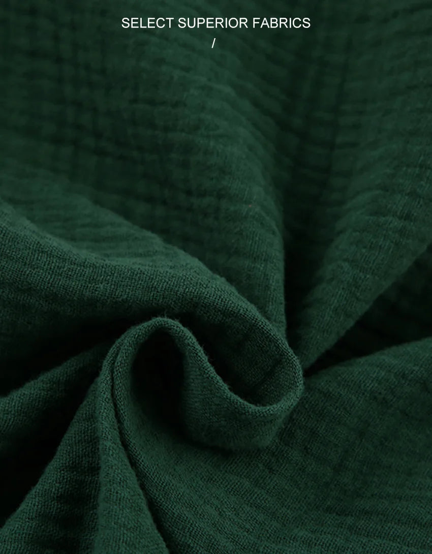 NHKDSASA Kimono Pajamas 2023 New 100% Cotton Crepe Long-Sleeved Trousers Ladies Sleepwear Suit Women's Home Service Mujer