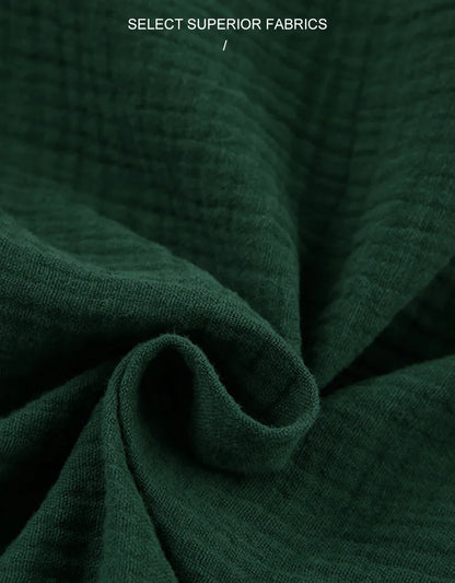 NHKDSASA Kimono Pajamas 2023 New 100% Cotton Crepe Long-Sleeved Trousers Ladies Sleepwear Suit Women's Home Service Mujer