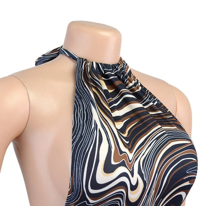 Black Bodycon Dress Women Halter Sexy Skinny Hollow Out Backless Mini Dresses Hot Summer Sleeveless Beach Party Cut Out Dress