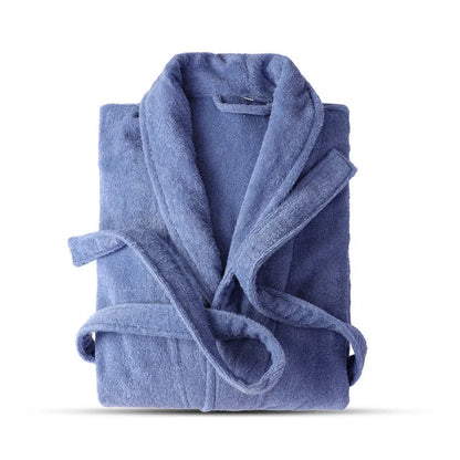 100% Cotton Toweling Terry Robe Lovers Soft Bath Robe Men And Women Nightrobe Sleepwear Male Casual Home Bathrobe Hotel Robe