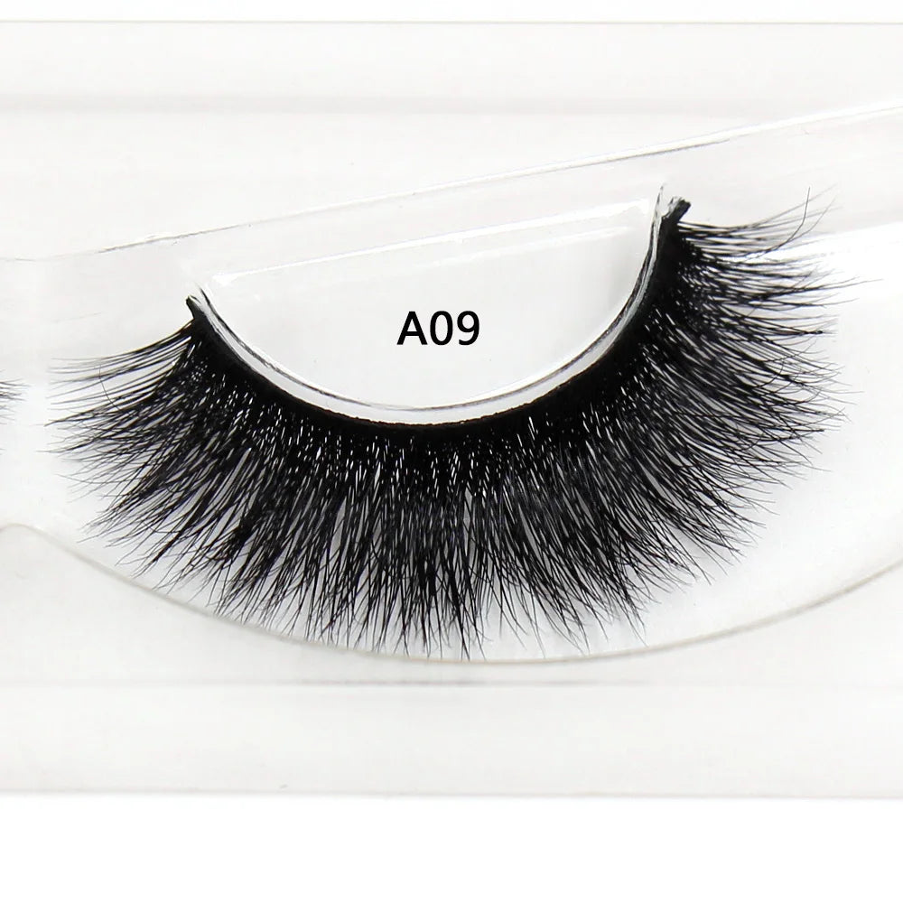 LEHUAMAO False Eyelashes Mink Lashes Natural Thick False Eyelashes Extension Wispy Soft Lashes Makeup Tools D22