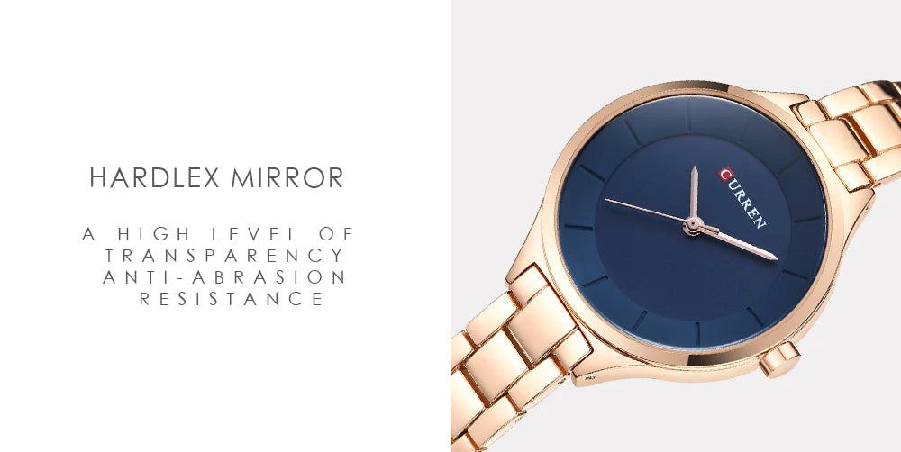 Curren 9015 Women Watches Luxury Gold Black Full Steel Dress Jewelry Quartz Watch Ladies Fashion Elegant Clock Relogio Feminino