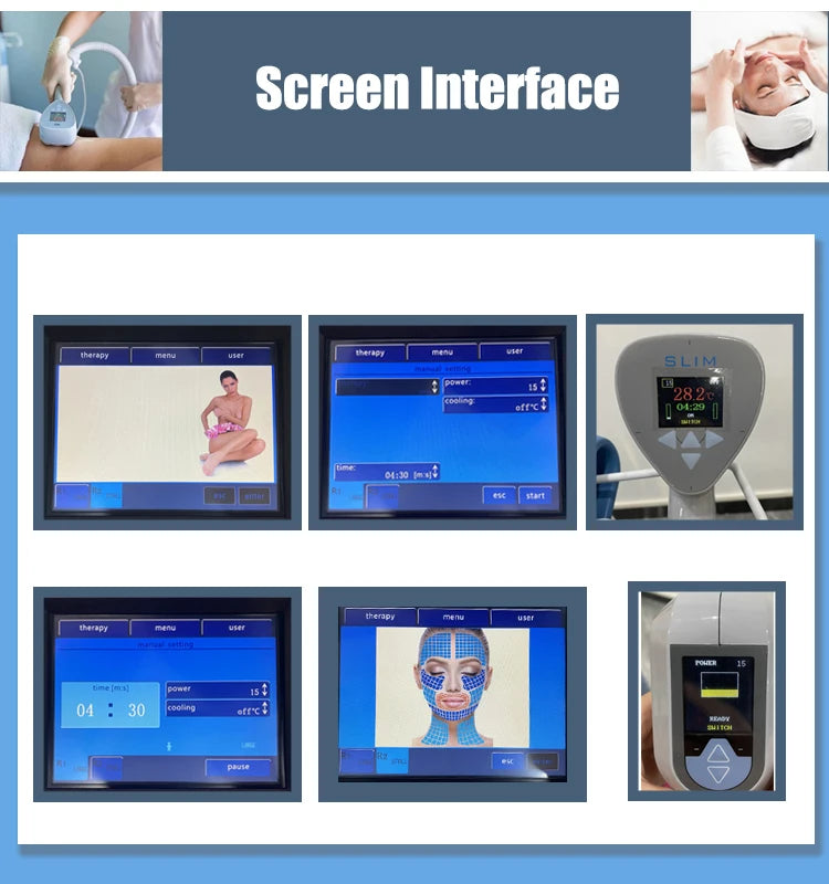 Ultra 360 Fat Reducing Machine Portable NEO Equipment Slimming Machine Ultrasonic Cellulite Wrinkle Removal Face Lift 2 Handles