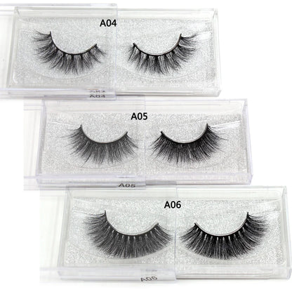LEHUAMAO False Eyelashes Mink Lashes Natural Thick False Eyelashes Extension Wispy Soft Lashes Makeup Tools D22
