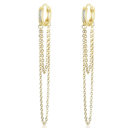 2020 NEW HOT SALE 100% Real 925 Sterling Silver Crystal Circle Earring For Women Making Jewelry Gift Wedding Party Engagement E-002B