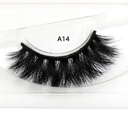 LEHUAMAO False Eyelashes Mink Lashes Natural Thick False Eyelashes Extension Wispy Soft Lashes Makeup Tools D22