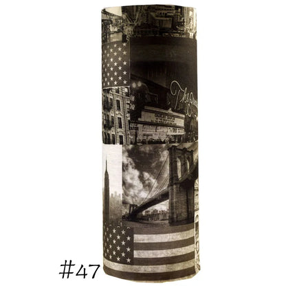 Men Women Windproof Headband Tube Bandana Headscarf Outdoor Cycling Mask Elastic Seamless Scarves Head Face Neck Sunshade Collar 47 One Size >8Y