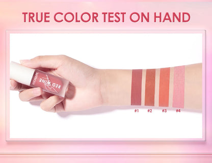 FOCALLURE Liquid Blusher 4 Colour Natual Makeup Face Blush Long-lasting Matte Make Up Hangover Red Wine Blush korean Makeup