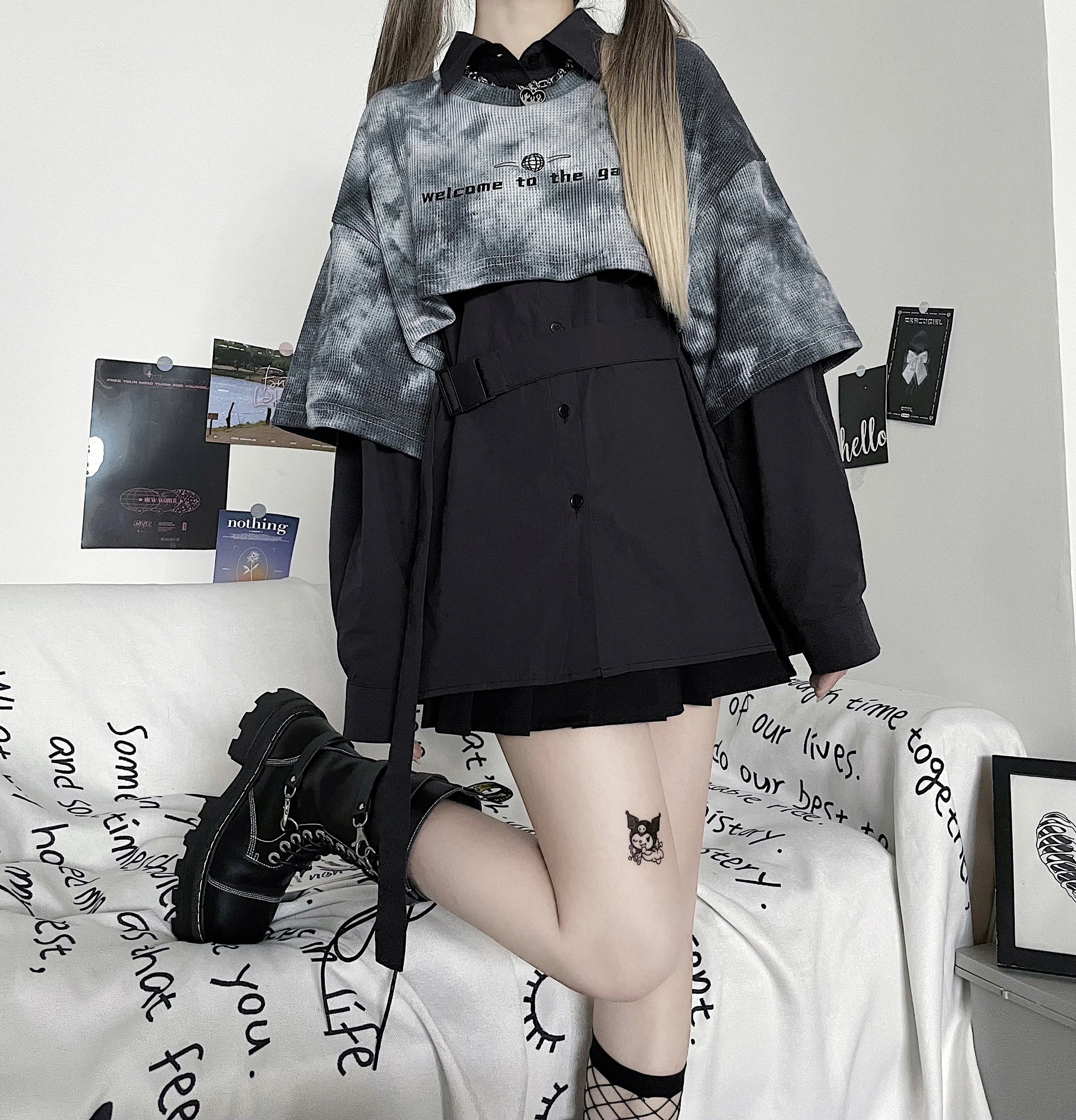 harajuku loose tops women sweatshirts gothic loose streetwear hoodies kawaii hoodie and shirts fashion clothes