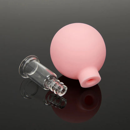 Face Massager Vacuum Cupping Cups Rubber Head Glass Cup Face Skin Care Anti Wrinkle Face Cupping for Beauty Face Care Tool