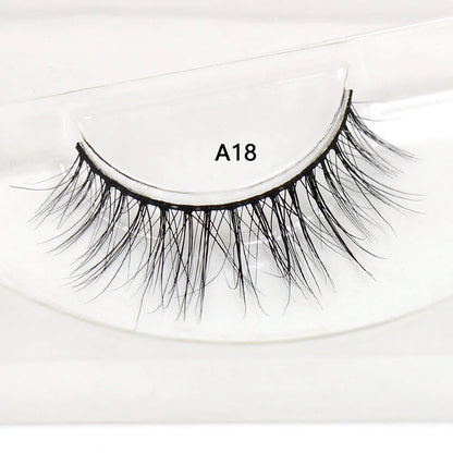 LEHUAMAO False Eyelashes Mink Lashes Natural Thick False Eyelashes Extension Wispy Soft Lashes Makeup Tools D22