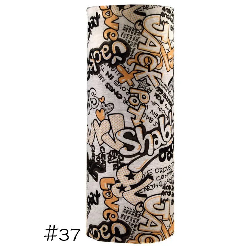 Men Women Windproof Headband Tube Bandana Headscarf Outdoor Cycling Mask Elastic Seamless Scarves Head Face Neck Sunshade Collar 37 One Size >8Y