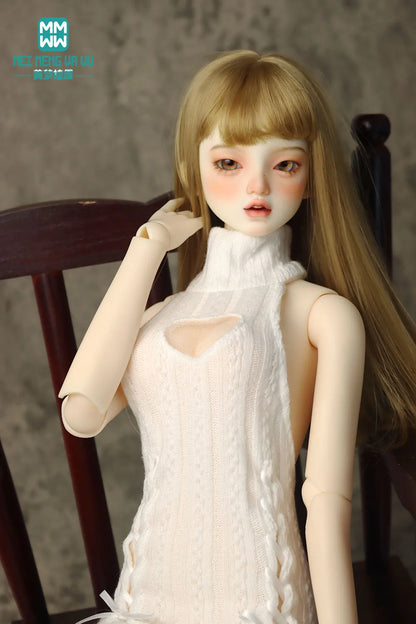 1/4 1/3 BJD clothes DD SD DDL MSD doll fashion hanging neck hanging neck sweater dress Arm sleeve