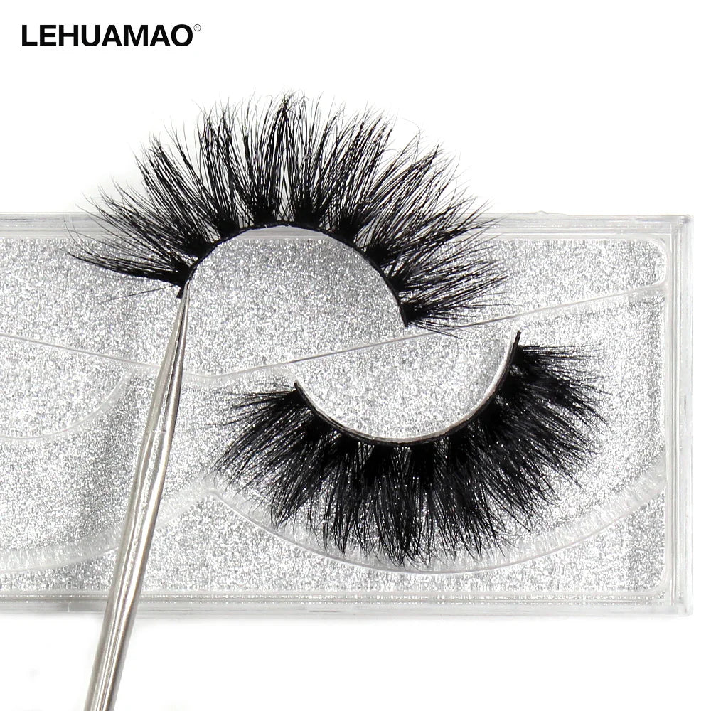 LEHUAMAO False Eyelashes Mink Lashes Natural Thick False Eyelashes Extension Wispy Soft Lashes Makeup Tools D22