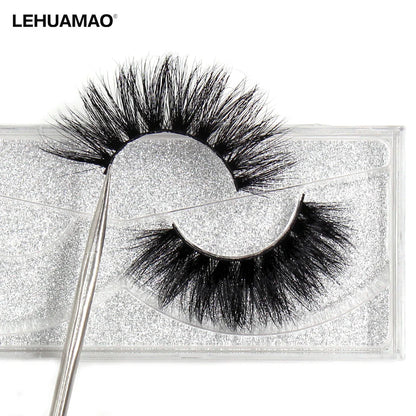 LEHUAMAO False Eyelashes Mink Lashes Natural Thick False Eyelashes Extension Wispy Soft Lashes Makeup Tools D22