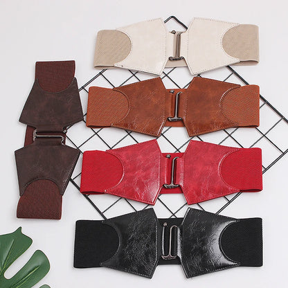 Plus Size Elastic Corset Belt Female Waist Wide Belts For Women Designer High Quality Stretch Cummerbunds Dress Waistband Badiee Stylez